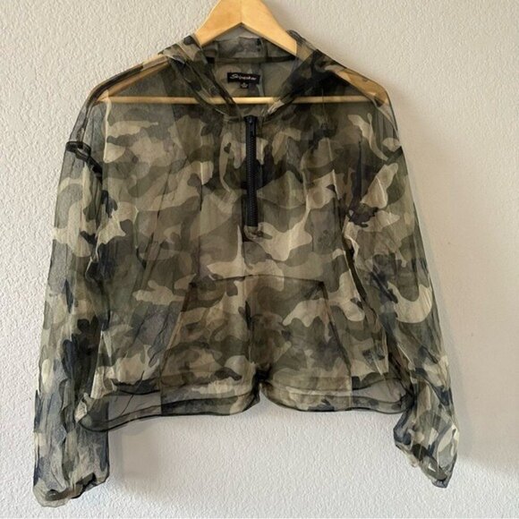 Camo Mesh Jacket XL Trailblazer Adventurecore Athleisure Lightweight Layer - Picture 3 of 12